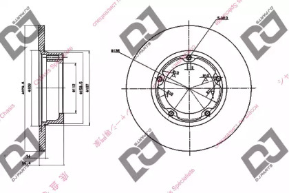 Тормозной диск DJ PARTS BD1782